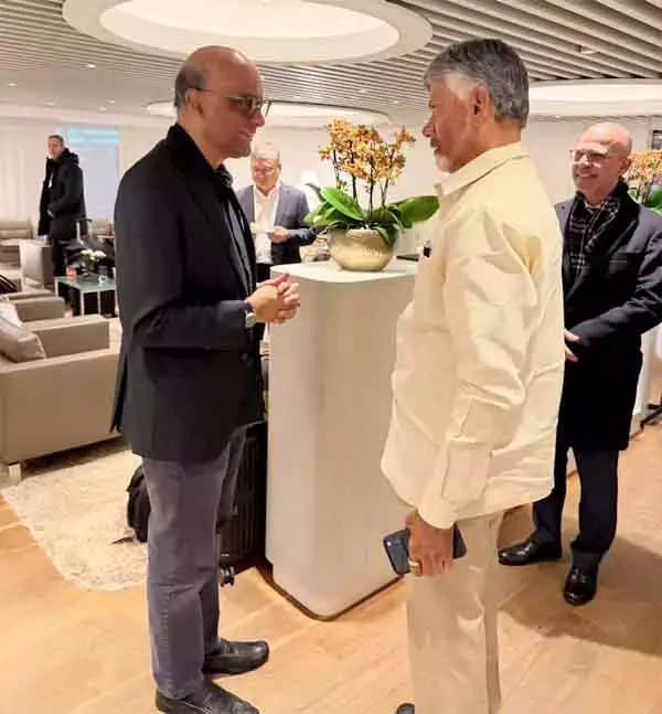 Andhra: सिंगापुर के राष्ट्रपति ने सीएम चंद्रबाबू से मुलाकात की Andhra: सिंगापुर के राष्ट्रपति ने सीएम चंद्रबाबू से मुलाकात की
