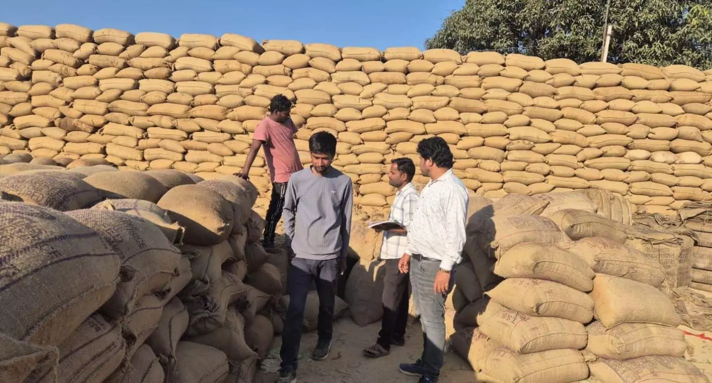 रायगढ़ में खरीफ विपणन वर्ष 2025-26 के अंतर्गत धान खरीदी पूरी गति से जारी रायगढ़ में खरीफ विपणन वर्ष 2025-26 के अंतर्गत धान खरीदी पूरी गति से जारी