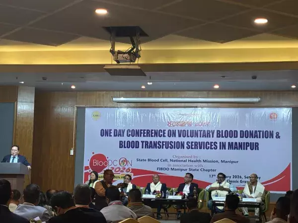Manipur: ब्लडकॉन 2026 का लक्ष्य 100% स्वैच्छिक रक्तदान हासिल करना