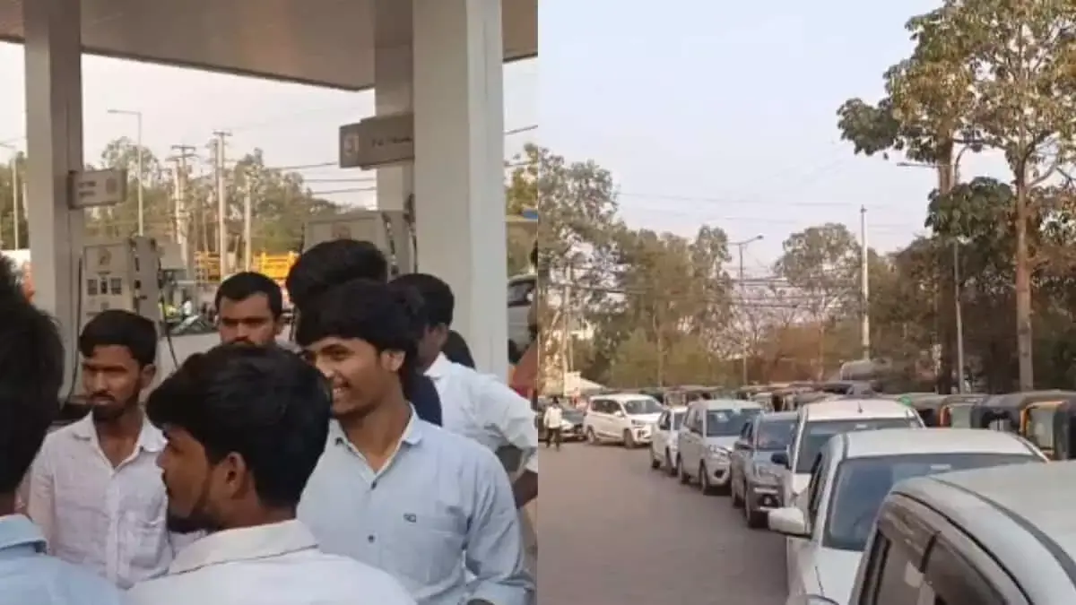 Hyderabad: हैदराबाद में सीएनजी संकट, ऑटो, कैब चालकों के काम पर असर