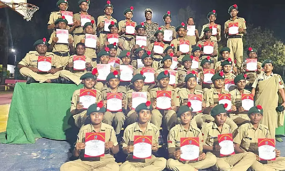 Andhra: 577 NCC कैडेट्स ने ट्रेनिंग कैंप में हिस्सा लिया