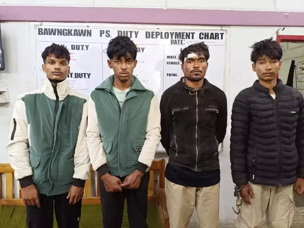 Mizoram: आइजोल में गाड़ी चोरी के मामले में चार लोग गिरफ्तार
