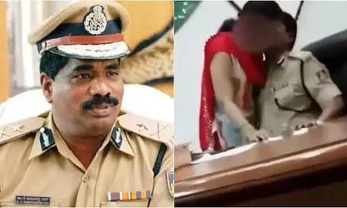 DGP के. रामचंद्र राव के ऑफिस में महिला के साथ अंतरंग संबंध बनाने पर सस्पेंड कर दिया DGP के. रामचंद्र राव के ऑफिस में महिला के साथ अंतरंग संबंध बनाने पर सस्पेंड कर दिया