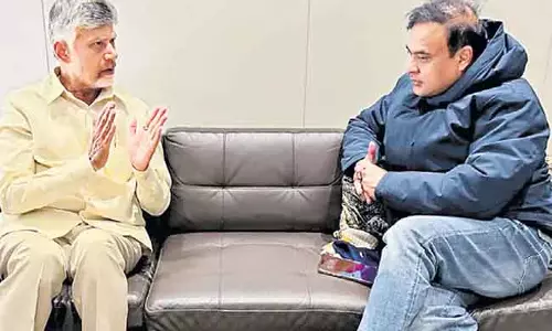 Andhra : चंद्रबाबू नायडू ने असम के सीएम हिमंत बिस्वास को बधाई दी