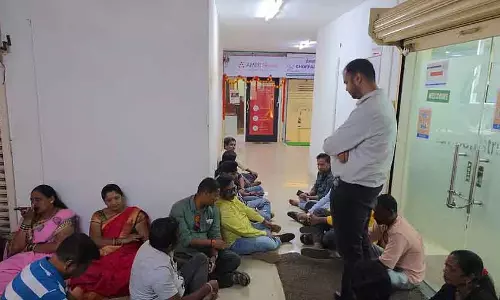 Belgaum : अधूरा काम कंपनी के खिलाफ गुस्सा