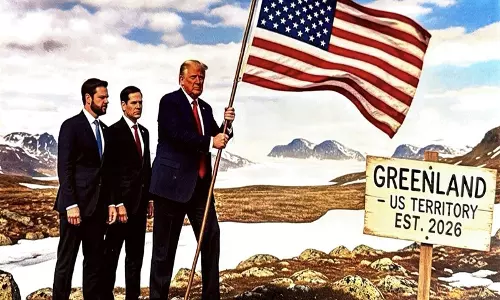Trump ने कनाडा, वेनेजुएला और ग्रीनलैंड को शामिल करते हुए अमेरिका का नया नक्शा साझा किया