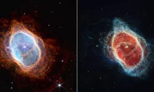 Ring Nebula के अंदर अजीब लोहे की लकीर ने नए सवाल खड़े किए Ring Nebula के अंदर अजीब लोहे की लकीर ने नए सवाल खड़े किए