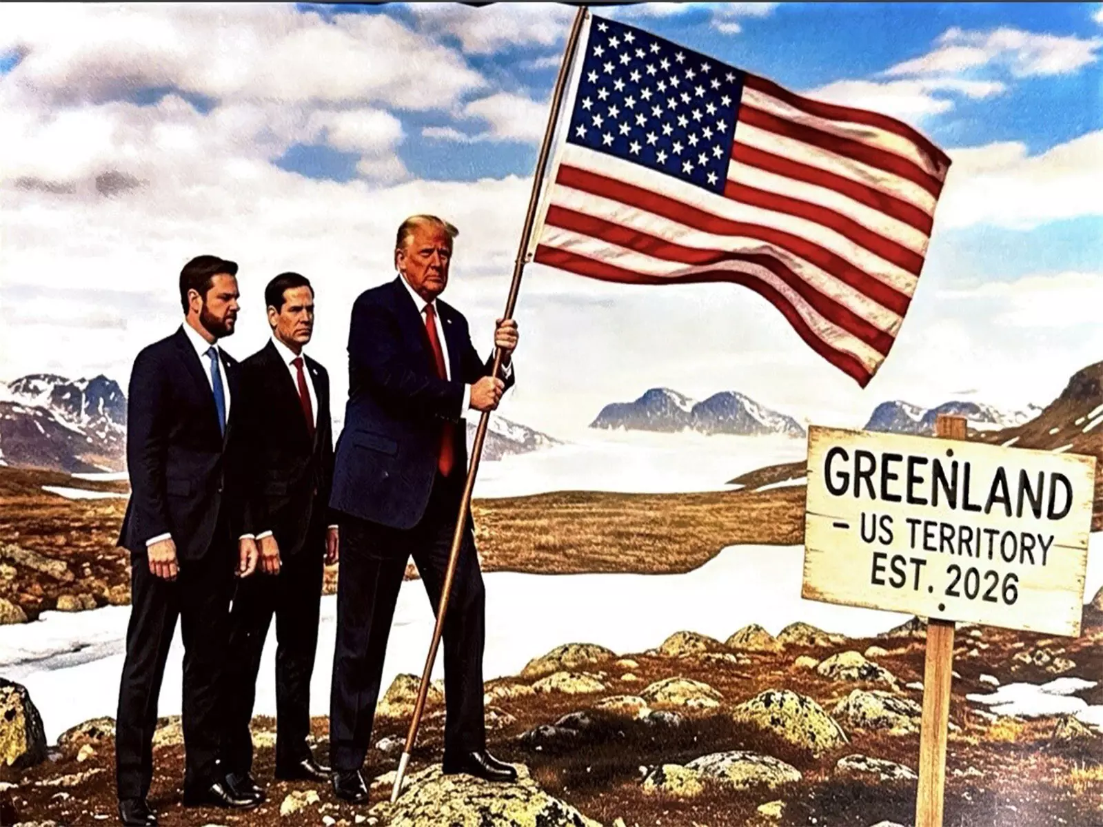Trump ने कनाडा, वेनेजुएला और ग्रीनलैंड को शामिल करते हुए अमेरिका का नया नक्शा साझा किया Trump ने कनाडा, वेनेजुएला और ग्रीनलैंड को शामिल करते हुए अमेरिका का नया नक्शा साझा किया