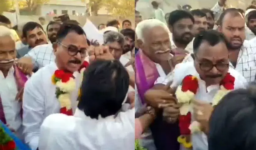 कांग्रेस MP और BRS MLA के प्रोटोकॉल को लेकर जोगुलम्बा गडवाल में हंगामा कांग्रेस MP और BRS MLA के प्रोटोकॉल को लेकर जोगुलम्बा गडवाल में हंगामा