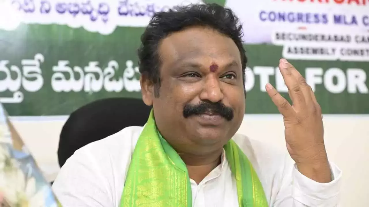 Telangana: जीएचएमसी विलय के लिए कैंटोनमेंट विधायक ने भूख हड़ताल शुरू की Telangana: जीएचएमसी विलय के लिए कैंटोनमेंट विधायक ने भूख हड़ताल शुरू की