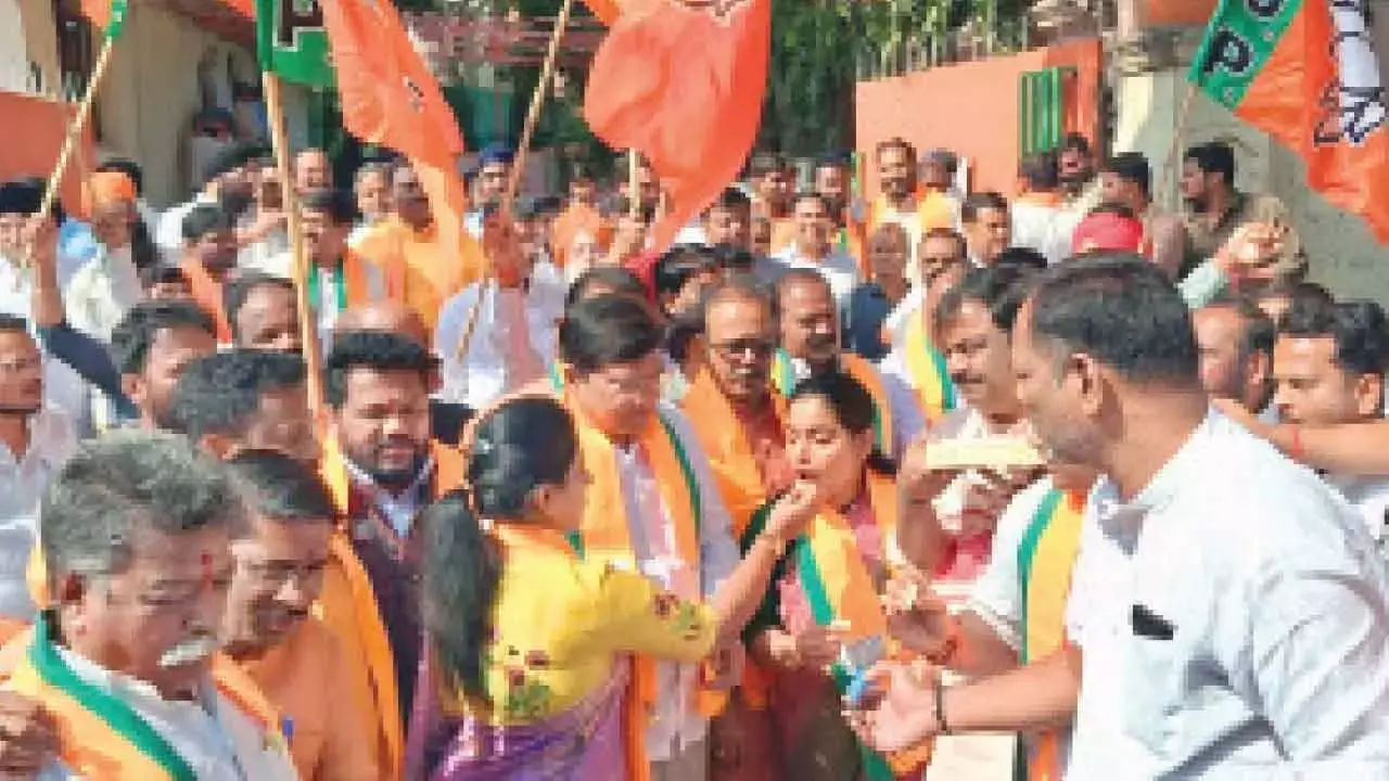 टीजी में जश्न का माहौल, नितिन नवीन ने BJP के राष्ट्रीय अध्यक्ष के तौर पर कार्यभार संभाला टीजी में जश्न का माहौल, नितिन नवीन ने BJP के राष्ट्रीय अध्यक्ष के तौर पर कार्यभार संभाला