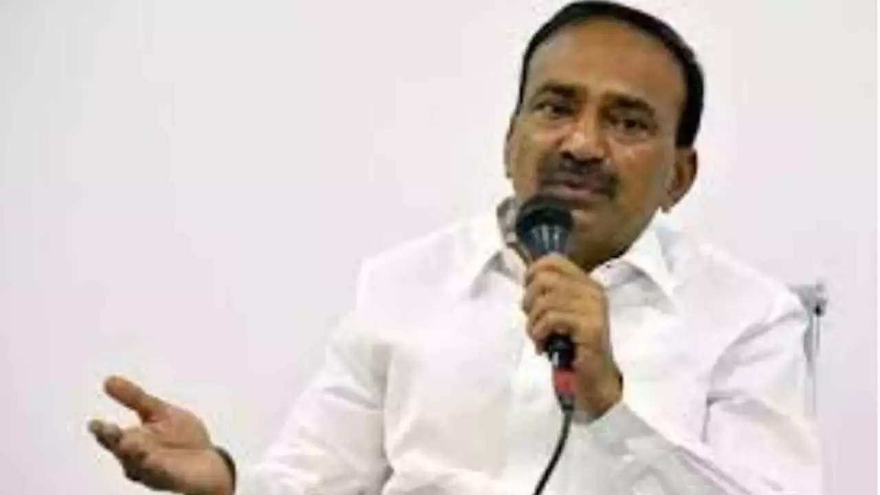 Telangana: ईटाला ने फोन टैपिंग मामले में निष्पक्ष जांच की मांग की Telangana: ईटाला ने फोन टैपिंग मामले में निष्पक्ष जांच की मांग की