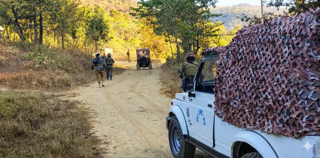 Manipur: भारत-म्यांमार बॉर्डर पर IEDs का पता चला और उन्हें बेअसर किया गया Manipur: भारत-म्यांमार बॉर्डर पर IEDs का पता चला और उन्हें बेअसर किया गया