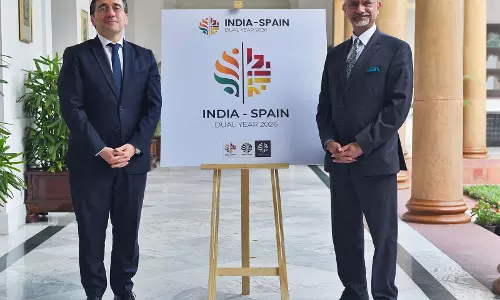 Jaishankar ने भारत-स्पेन द्विवर्षीय समझौते का लोगो जारी किया