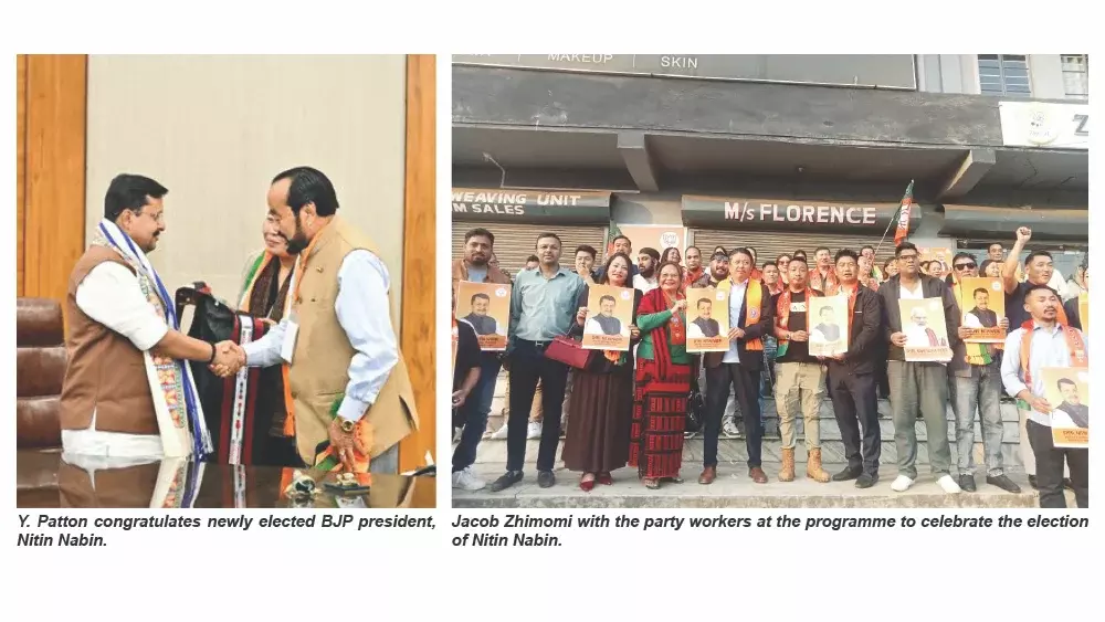 वाई. पैटन, बीजेपी Nagaland ने नितिन नवीन को बधाई दी