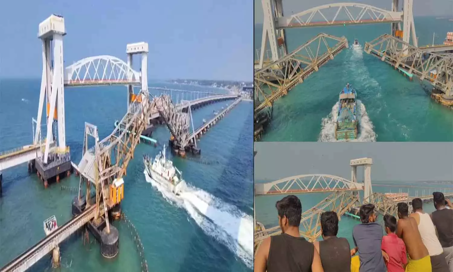 Rameswaram के लिए खुशखबरी: पंबन लिफ्ट ब्रिज 3 महीने बाद फिर खुला Rameswaram के लिए खुशखबरी: पंबन लिफ्ट ब्रिज 3 महीने बाद फिर खुला