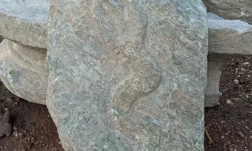 Lakkundi में खुदाई: कोबरा पत्थर और हड्डियां मिली Lakkundi में खुदाई: कोबरा पत्थर और हड्डियां मिली