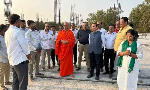 निर्माण कार्य में तेजी लाएं: Nirmalanandanath Swami