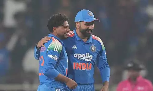 T20 World Cup जल्द ही आने वाला है; रोहित शर्मा ने कुलदीप यादव को मज़ेदार सलाह दी T20 World Cup जल्द ही आने वाला है; रोहित शर्मा ने कुलदीप यादव को मज़ेदार सलाह दी