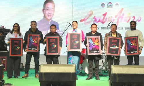 क्रिएटिव हब 2.0 जोरथांग में Sikkim इंटरनेशनल फिल्म फेस्टिवल का पोस्टर लॉन्च किया