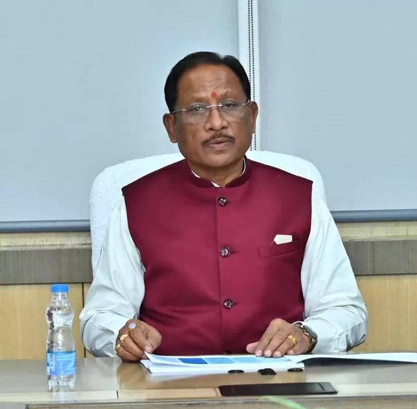 किसानों की समृद्धि के लिए सिंचाई परियोजनाओं का सुदृढ़ होना आवश्यक: CM साय किसानों की समृद्धि के लिए सिंचाई परियोजनाओं का सुदृढ़ होना आवश्यक: CM साय
