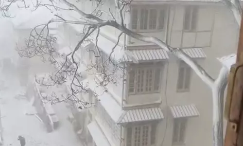 शिमला और मनाली में मौसम की पहली बर्फबारी, नजारों का लुत्फ उठाने बड़ी संख्या में पहुंचे पर्यटक शिमला और मनाली में मौसम की पहली बर्फबारी, नजारों का लुत्फ उठाने बड़ी संख्या में पहुंचे पर्यटक
