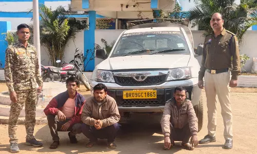 डीजल चोरी गिरोह पर बड़ी कार्रवाई, छोटा टैंकर जब्त, तीन आरोपी गिरफ्तार
