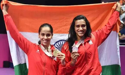 Sindhu ने साइना को उनके शानदार करियर के लिए बधाई दी Sindhu ने साइना को उनके शानदार करियर के लिए बधाई दी