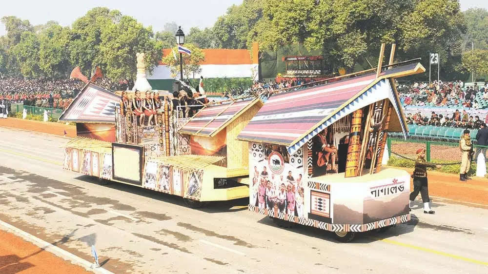 Nagaland की झांकी में गणतंत्र दिवस परेड में हॉर्नबिल फेस्टिवल दिखाया जाएगा।