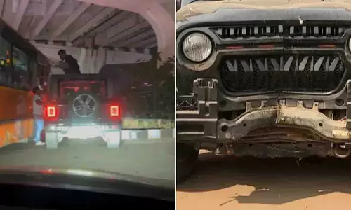 Bhubaneswar में थार पर खतरनाक स्टंट से तनाव, पुलिस ने गाड़ी ज़ब्त की