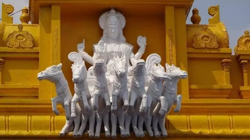 Andhra : रथ सप्तमी कलिंग की सूर्य पूजा श्रीकाकुलम में निहित है Andhra : रथ सप्तमी कलिंग की सूर्य पूजा श्रीकाकुलम में निहित है