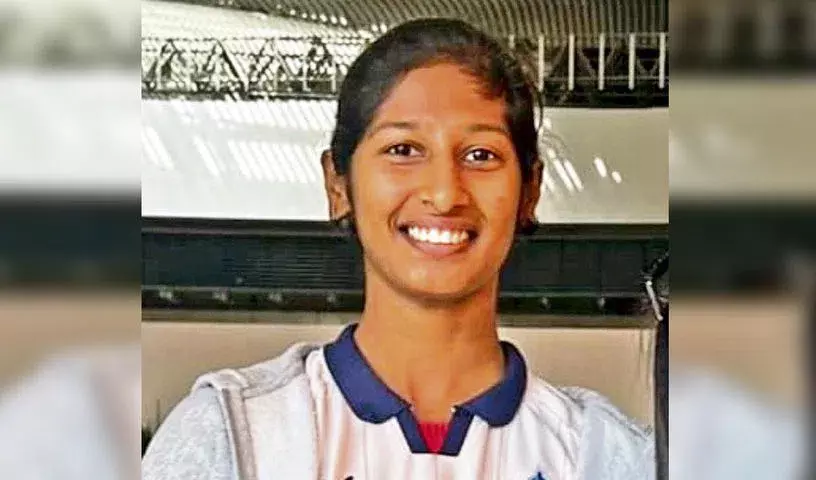 हैदराबाद के एडला श्रुजाना WPL में दिल्ली कैपिटल्स टीम में शामिल हैदराबाद के एडला श्रुजाना WPL में दिल्ली कैपिटल्स टीम में शामिल