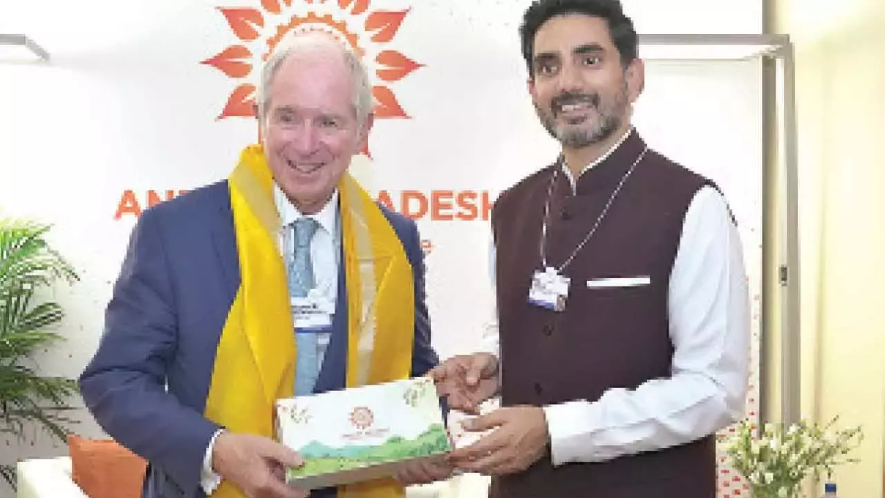 Lokesh ने ब्लैकस्टोन और ब्रुकफील्ड को AP में निवेश का प्रस्ताव दिया