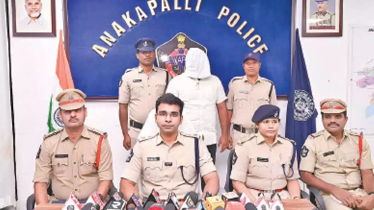 Anakapalli पुलिस ने अंतर-जिला नौकरी धोखाधड़ी गिरोह का भंडाफोड़ किया Anakapalli पुलिस ने अंतर-जिला नौकरी धोखाधड़ी गिरोह का भंडाफोड़ किया