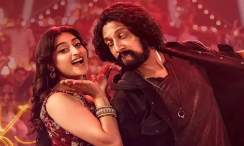 Kichcha Sudeepa की एक्शन थ्रिलर में दम तो है, लेकिन दोहराव के कारण यह अपनी चमक खो देती Kichcha Sudeepa की एक्शन थ्रिलर में दम तो है, लेकिन दोहराव के कारण यह अपनी चमक खो देती