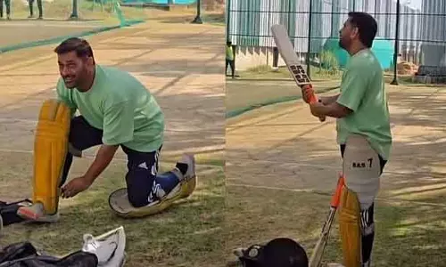 IPL 2026: एमएस धोनी ने बैटिंग प्रैक्टिस शुरू की IPL 2026: एमएस धोनी ने बैटिंग प्रैक्टिस शुरू की
