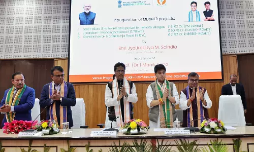 ज्योतिरादित्य सिंधिया ने Tripura में विकास परियोजनाओं का उद्घाटन और शिलान्यास किया
