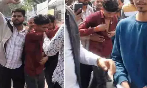 Bhind कलेक्टोरेट में युवक का खतरनाक विरोध, पेट्रोल पीया