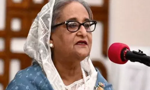 Sheikh Hasina ने लोगों से मोहम्मद यूनुस की कठपुतली सरकार को उखाड़ फेंकने का आह्वान किया Sheikh Hasina ने लोगों से मोहम्मद यूनुस की कठपुतली सरकार को उखाड़ फेंकने का आह्वान किया