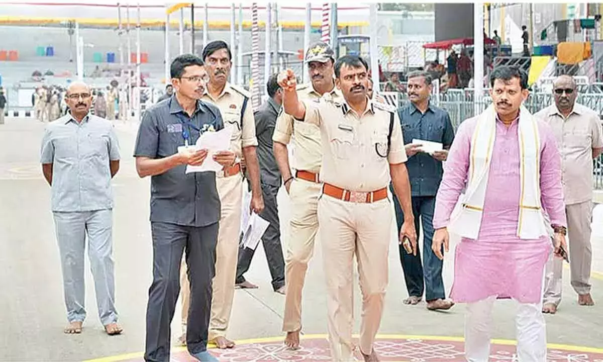 Tirupati रथ सप्तमी के लिए कड़ी सुरक्षा व्यवस्था की योजना बनाई गई है Tirupati रथ सप्तमी के लिए कड़ी सुरक्षा व्यवस्था की योजना बनाई गई है