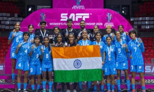 SAFF महिला फुटसल चैंपियनशिप: भारत ने श्रीलंका को हराकर दूसरा स्थान हासिल किया SAFF महिला फुटसल चैंपियनशिप: भारत ने श्रीलंका को हराकर दूसरा स्थान हासिल किया