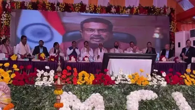 Union Minister धर्मेंद्र प्रधान ने 43 करोड़ रुपये की लागत से बने घंटापाड़ा रेल ओवरब्रिज का अनावरण किया