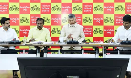 चंद्रबाबू नायडू ने टीडीपी सांसदों को दिया आंध्र प्रदेश के लिए केंद्र से धन जुटाने का निर्देश