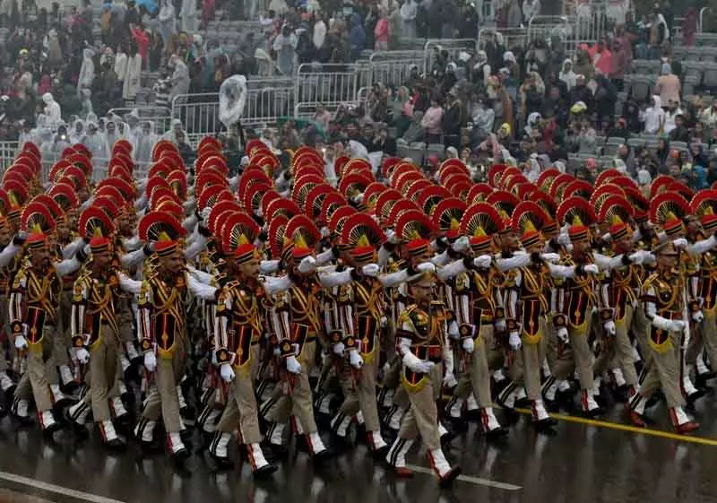 Delhi पुलिस की मार्चिंग टुकड़ी की R-Day पर हैट्रिक पर नज़र Delhi पुलिस की मार्चिंग टुकड़ी की R-Day पर हैट्रिक पर नज़र
