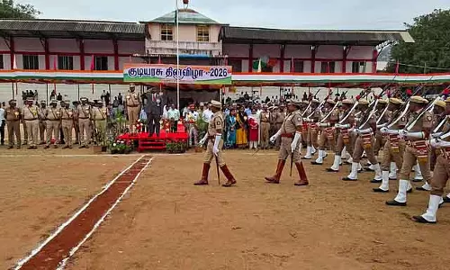 Tamil Nadu : कृष्णागिरी में गणतंत्र दिवस समारोह
