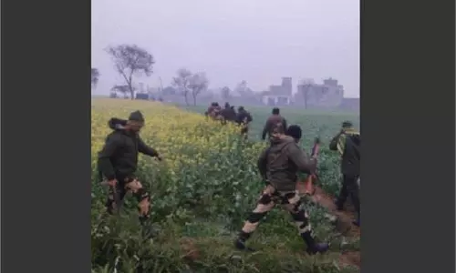 Punjab: बॉर्डर एरिया में संदिग्ध चीज ने मचाई हलचल, BSF का सर्च ऑपरेशन जारी Punjab: बॉर्डर एरिया में संदिग्ध चीज ने मचाई हलचल, BSF का सर्च ऑपरेशन जारी