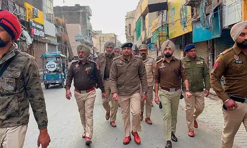 Kapurthala, फगवाड़ा में फ्लैग मार्च निकाले गए