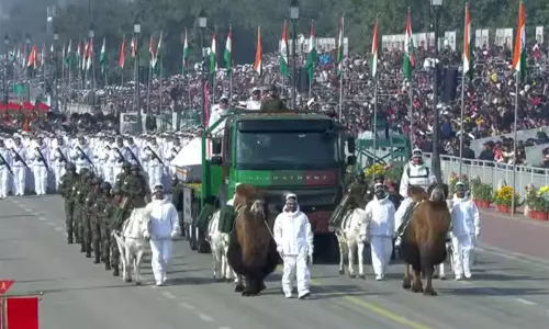 हिम योद्धा दल Republic Day प्रदर्शन