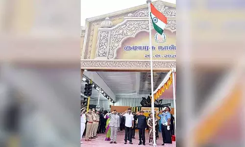 CHENNAI: राज्यपाल ने राष्ट्रीय ध्वज फहराया, चार लोगों को वीरता के लिए अन्ना मेडल मिले