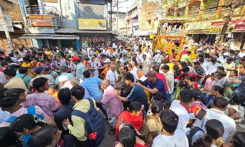 Belgaum : इस्कॉन की ओर से भव्य रथ यात्रा Belgaum : इस्कॉन की ओर से भव्य रथ यात्रा